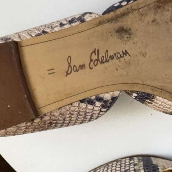 🐍✨ Sam Edelman Snakeskin D’Orsay Flats sz 11✨🐍 - Picture 4 of 6